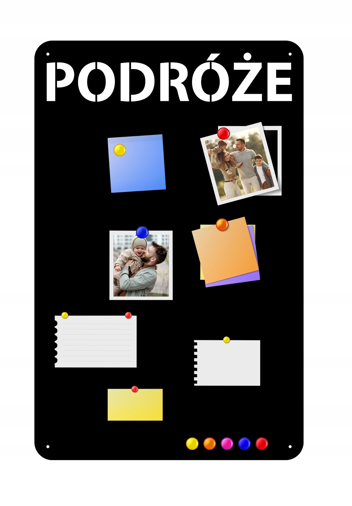 Tablica Na Magnesy Z Podróży Metalowa magnetyczna Travels Produkt Podróże