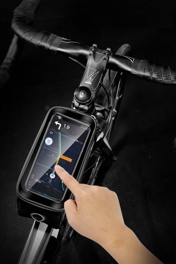 SAKWA TORBA ROWEROWA NA KIEROWNICĘ WODOODPORNA UCHWYT NA TELEFON NA ROWER Model WILDMAN145
