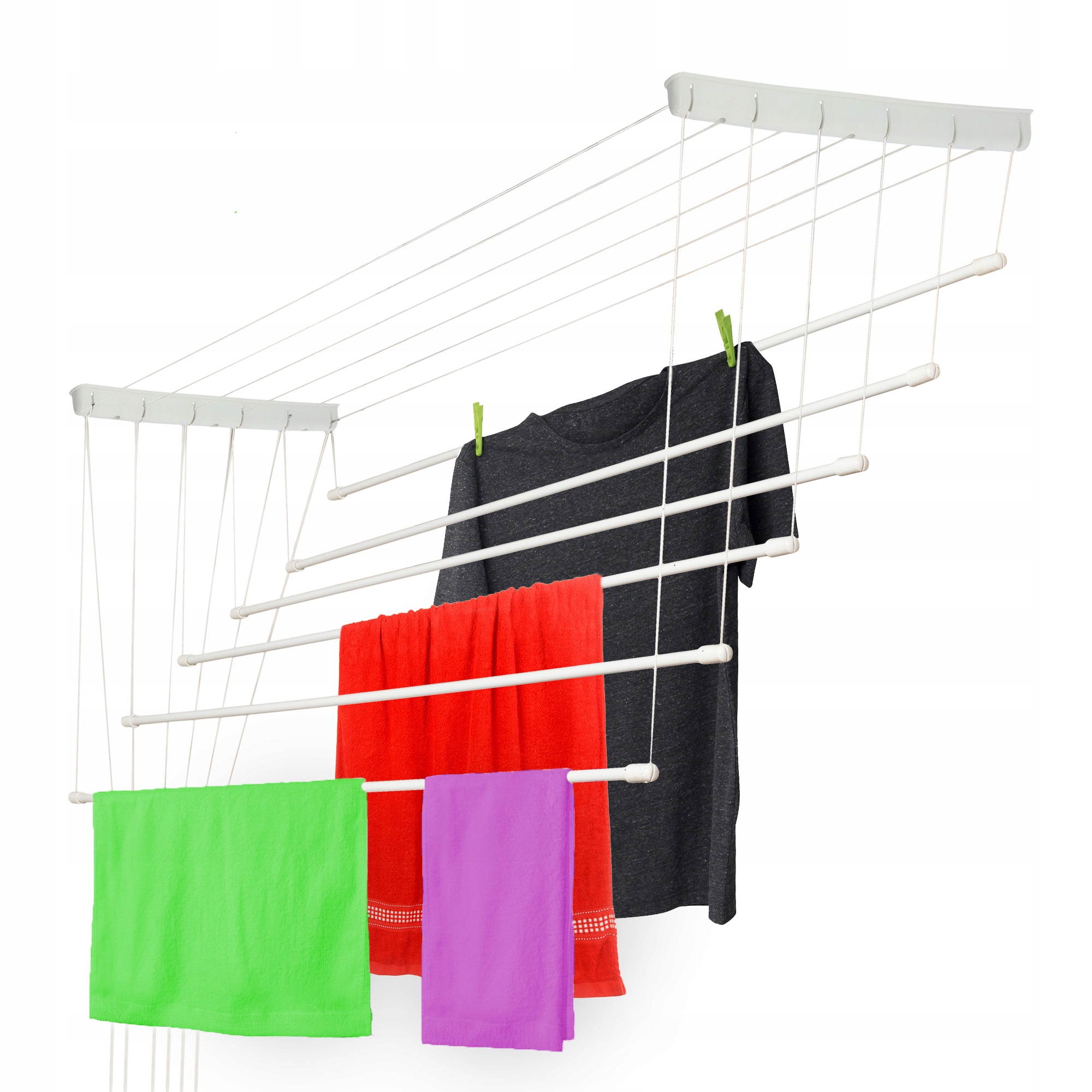 Levně Sušák Na Prádlo Stropní 6 Tyčí 80 cm