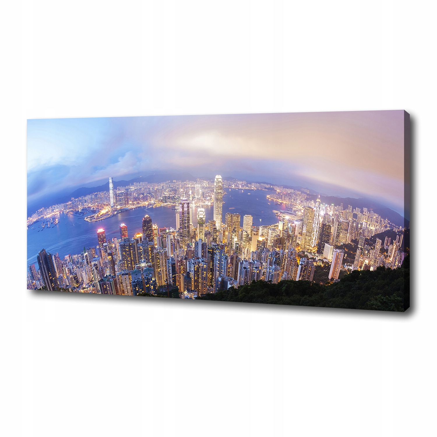 

Foto obraz na płótnie Hongkong panorama 125x50 cm