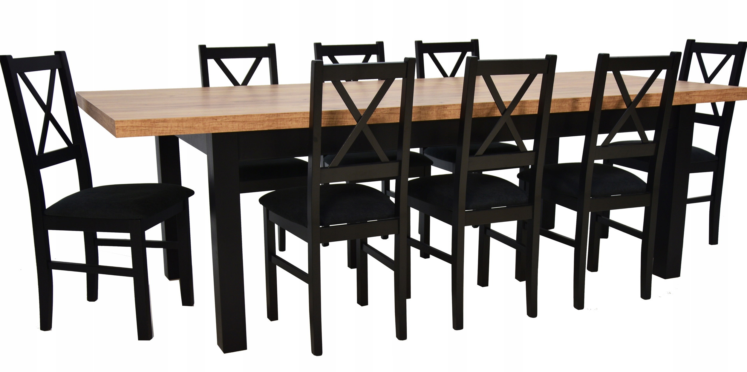 Tapicerowane krzesła 8szt Rozkładany stół 3m SALON