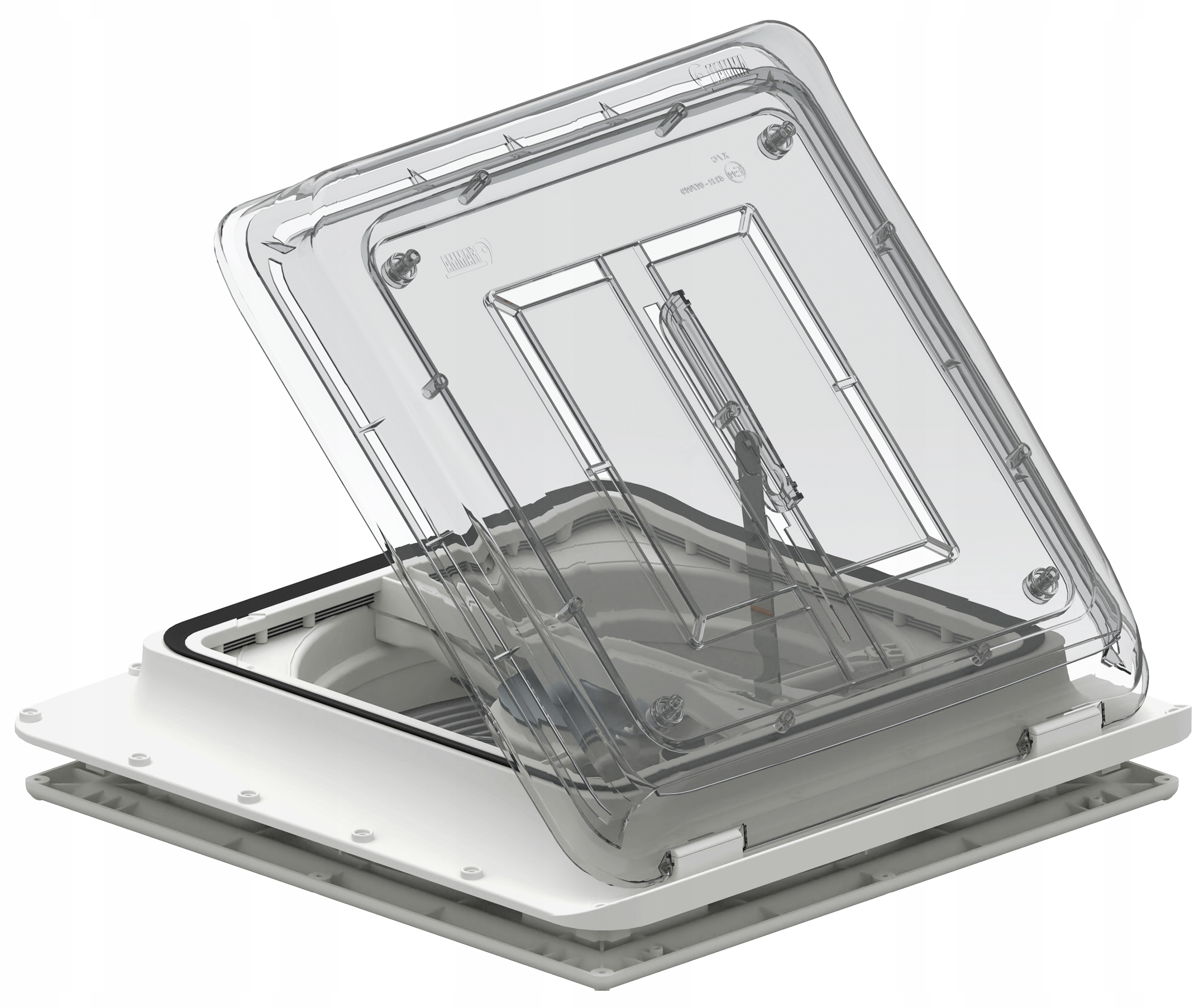 Střešní Okno Větrací Průhledné Kouřové Vent 40x40 Fiamma