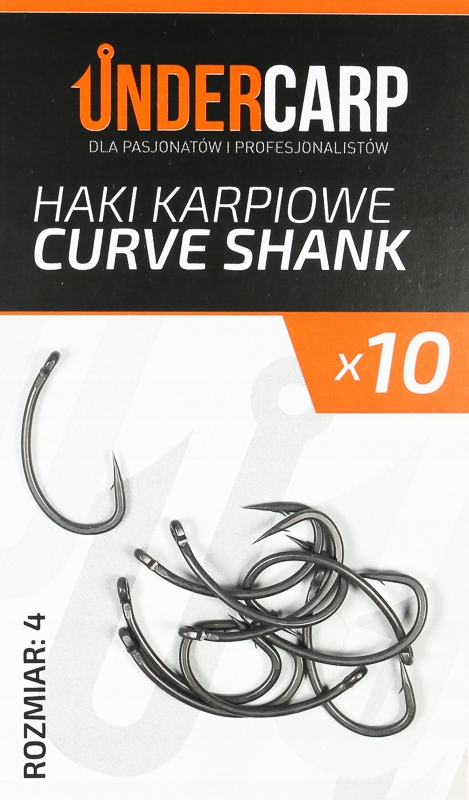 Teflonowe haki karpiowe Curve Shank 4 Undercarp