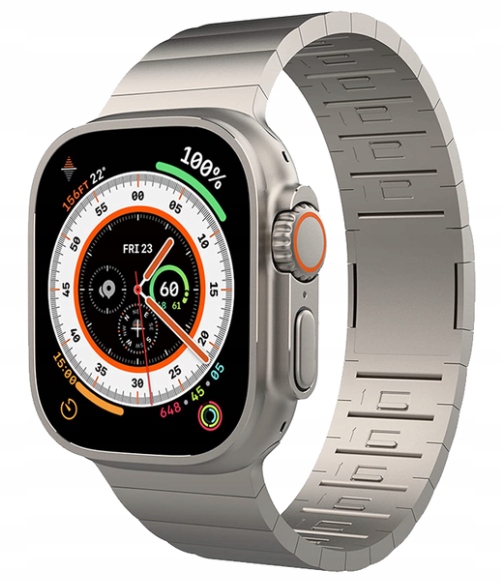 Tytanowy Pasek Do Apple Watch Ultra 1 2 3 49MM Szkło