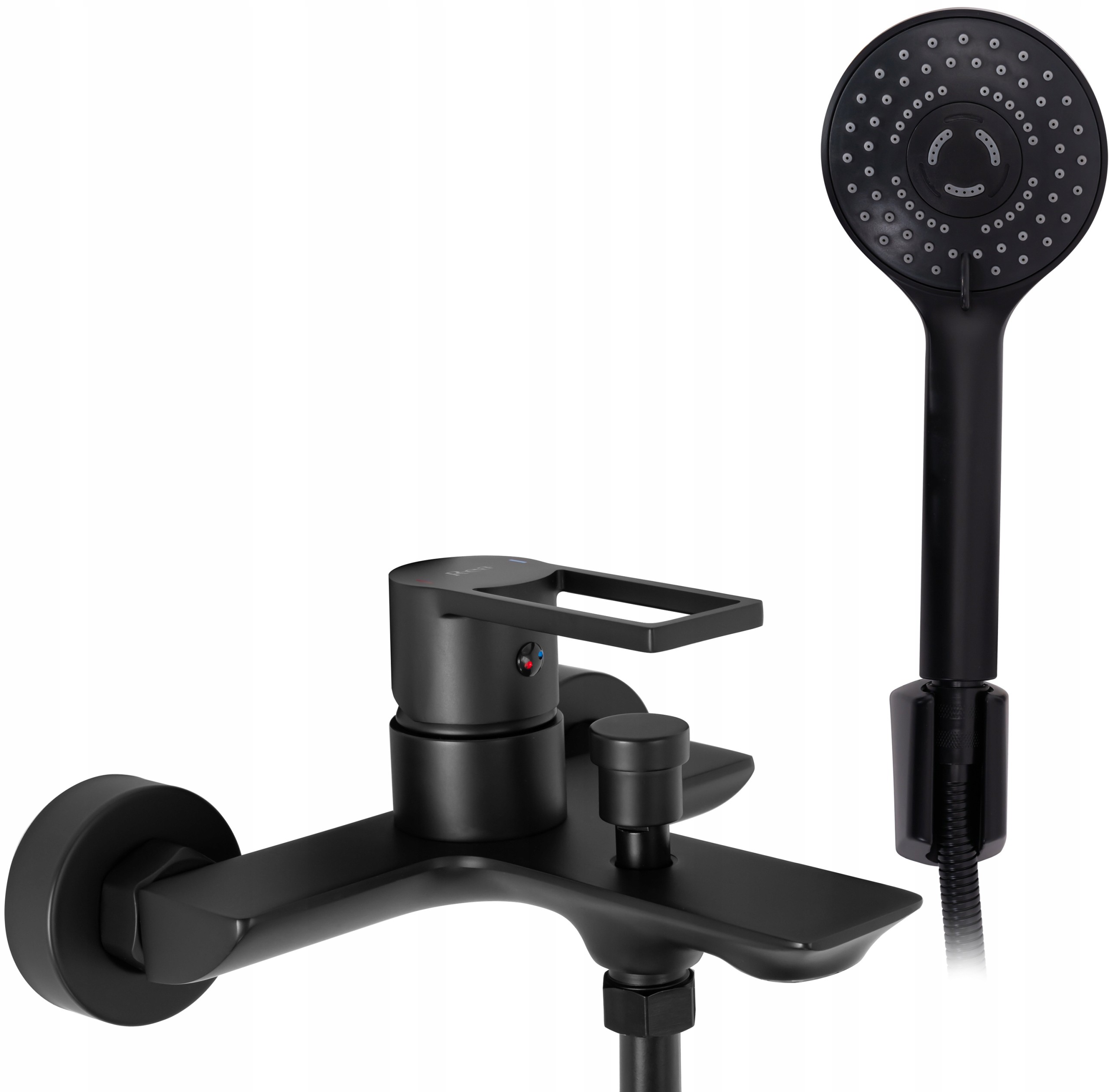 Nástenná vaňová batéria Flip Black Čierna