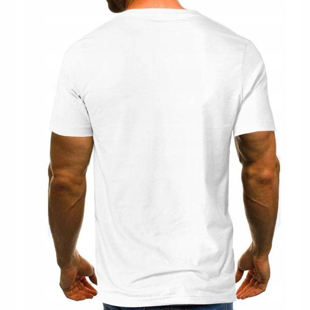 KOSZULKA MĘSKA T-SHIRT 3D Z WIEWIÓRKĄ BIAŁA - XL Marka bez marki