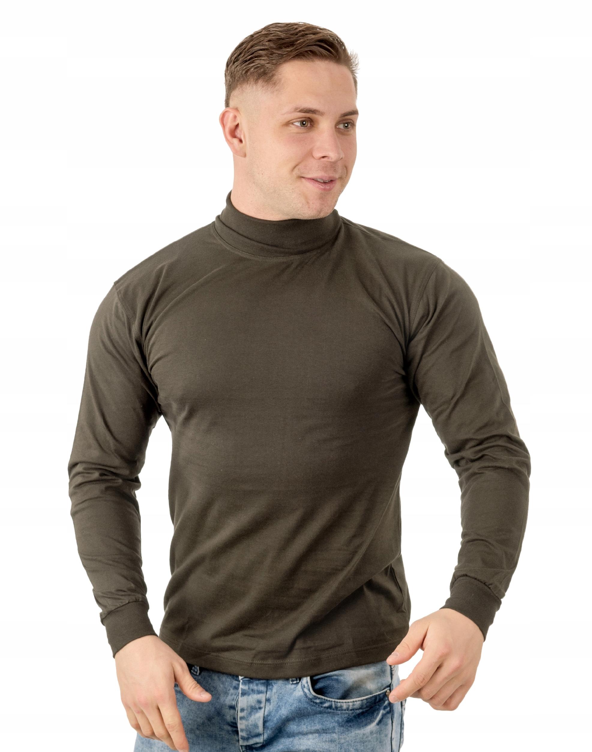 

Elegancki Sweter Golf Męski Golfy Wxm r L brązowy