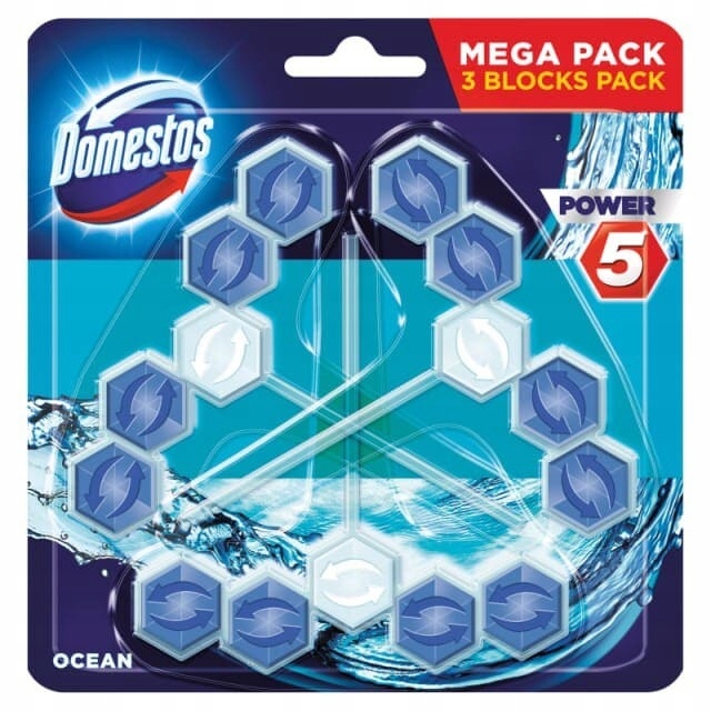 

Domestos Power 5 kostka toaletowa Ocean 3x55 g