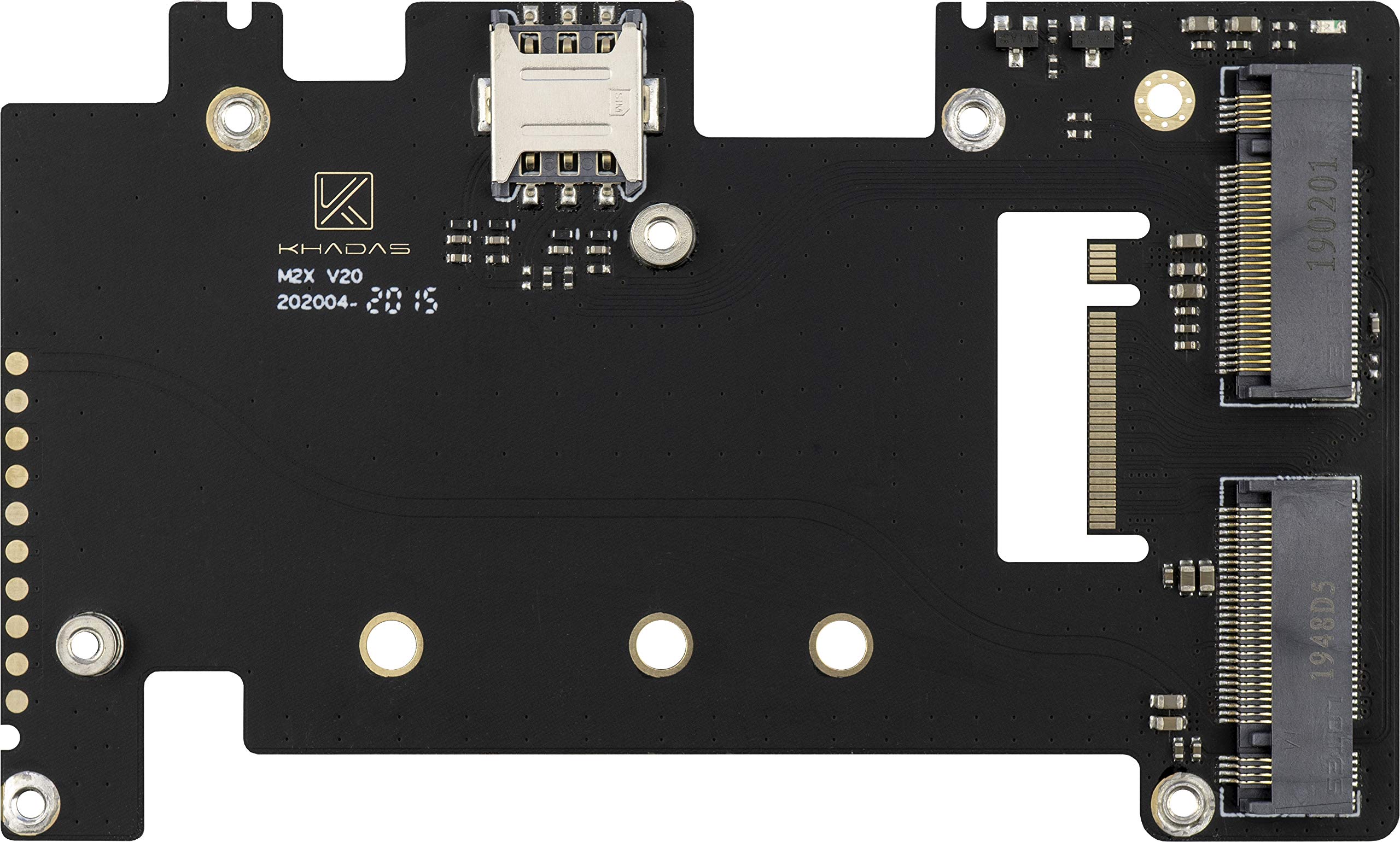 KHADAS ROZŠIRUJÚCA KARTA M.2 SLOT MKEY SSDS, M.2 SLOT BKEY A MODUL 4G LTE