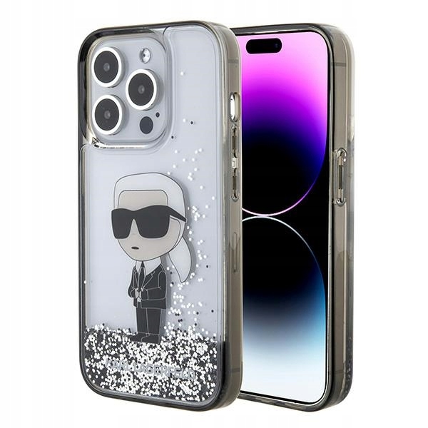 Karl Lagerfeld etui iPhone 15 Pro (KLHCP15LLKKNSK) przezroczyste Ikonik