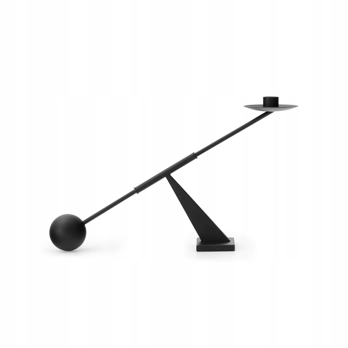 Audo Interconnect Stolový svietnik 25,5 cm čierny