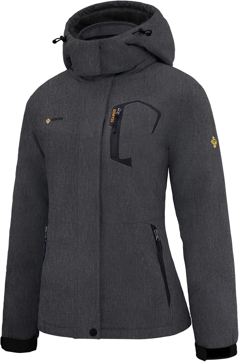 Gemyse Dámská Zateplená Zimní Bunda Ski Lyžařská Voděodolná Horní Část XXL