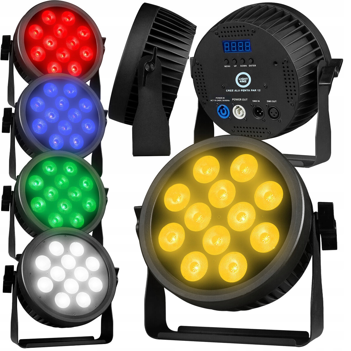 Reflektor Par Sceniczny Led Penta Par 12x15W Rgbwa Klub Dj Party Impreza