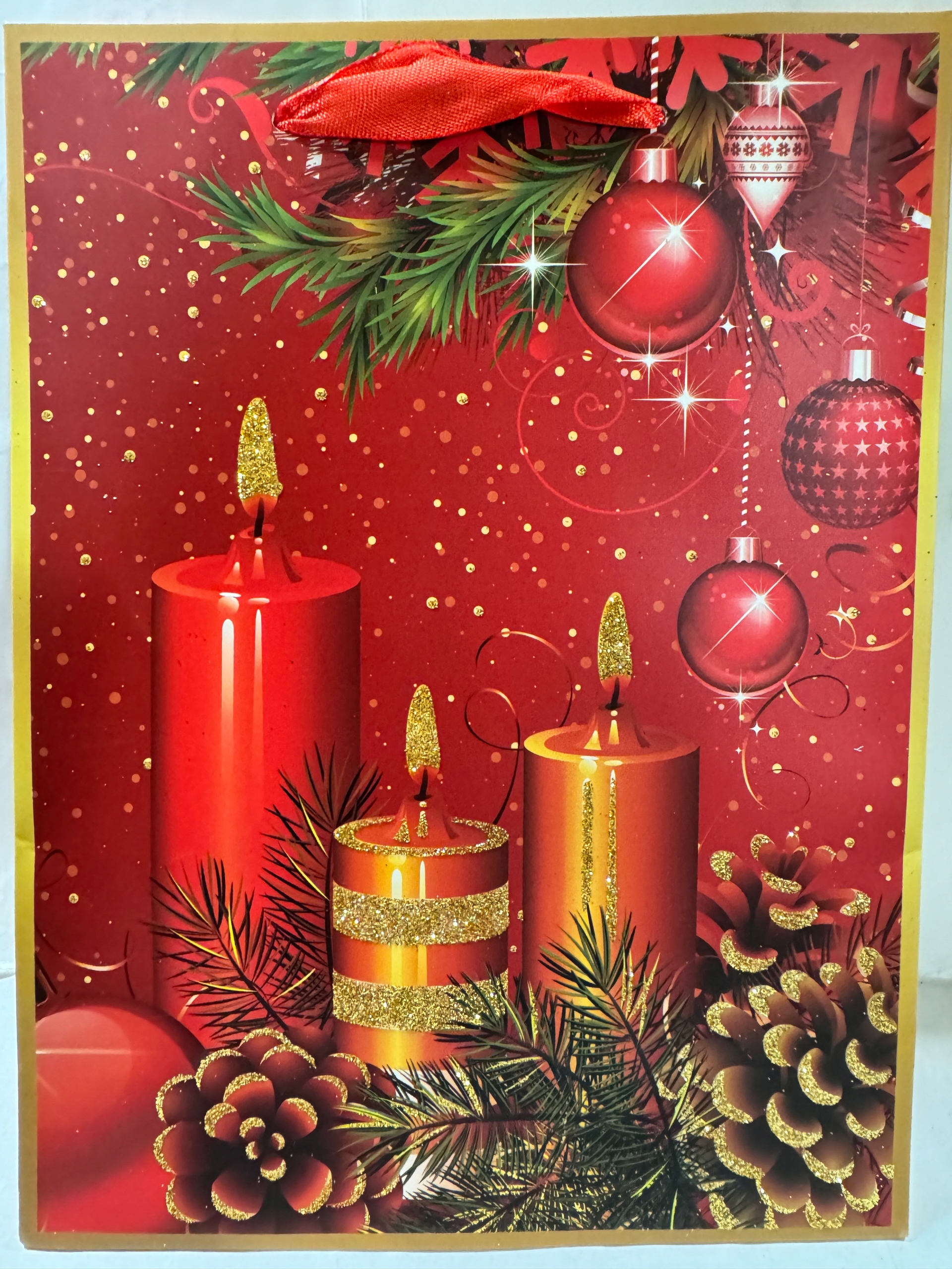 torebka prezentowa ok 26x32x10cm Mikołajki Boże Narodzenie sztywna