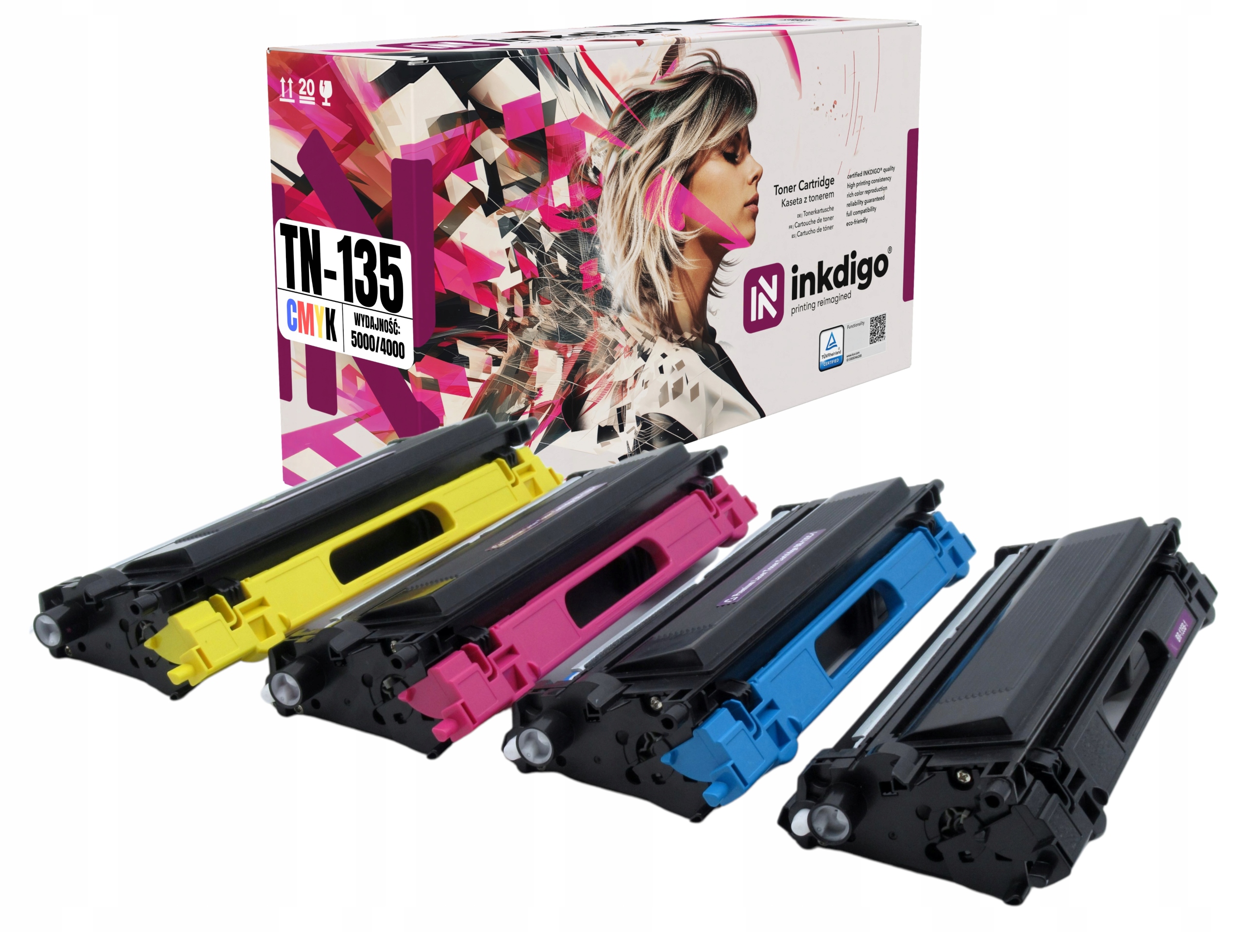 4 Tonery do tiskárny Brother TN135 HL4070 MFC9840