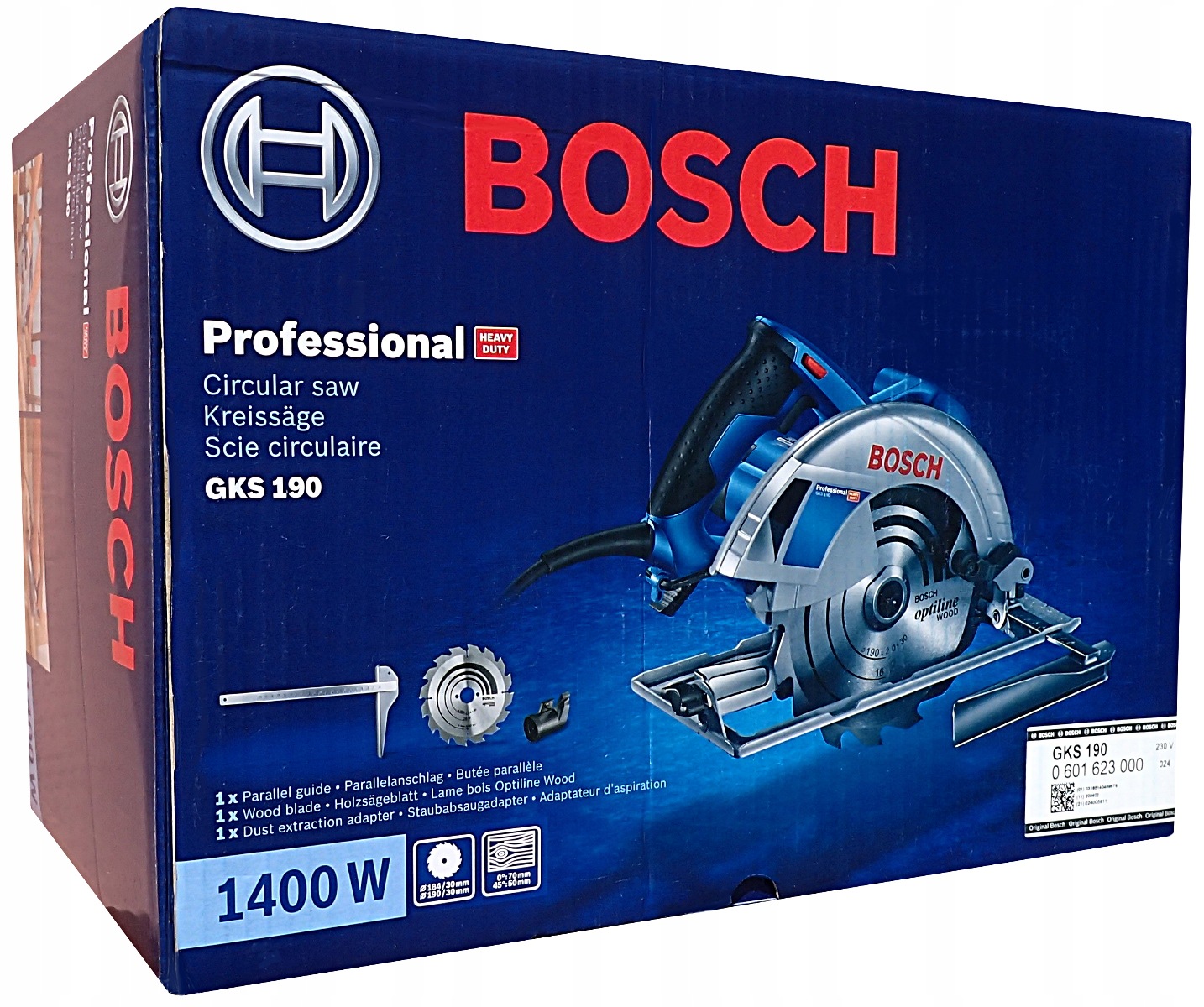 Pila kotoučová Bosch Gks 190 1400W Professional 190 mm 70 mm