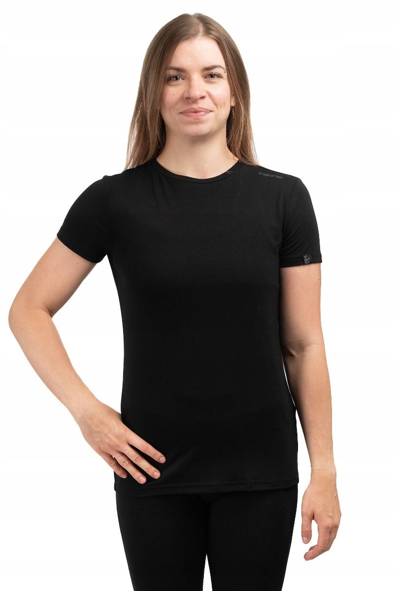 Viking Koszulka trekkingowa damska Lenta Bamboo Light Lady czarna l