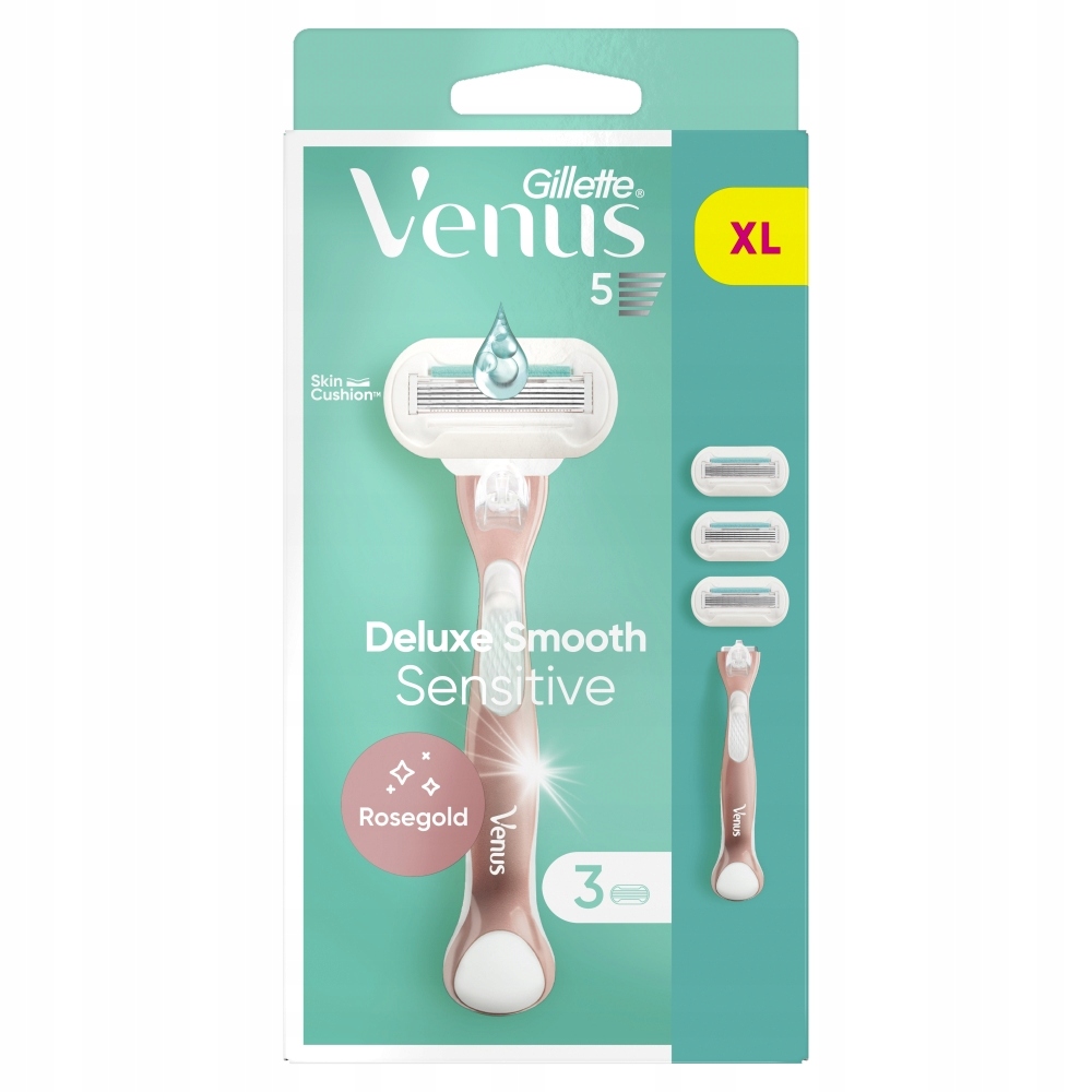 Venus Deluxe Smooth Sensitive Maszynka 3 wkłady do maszynki
