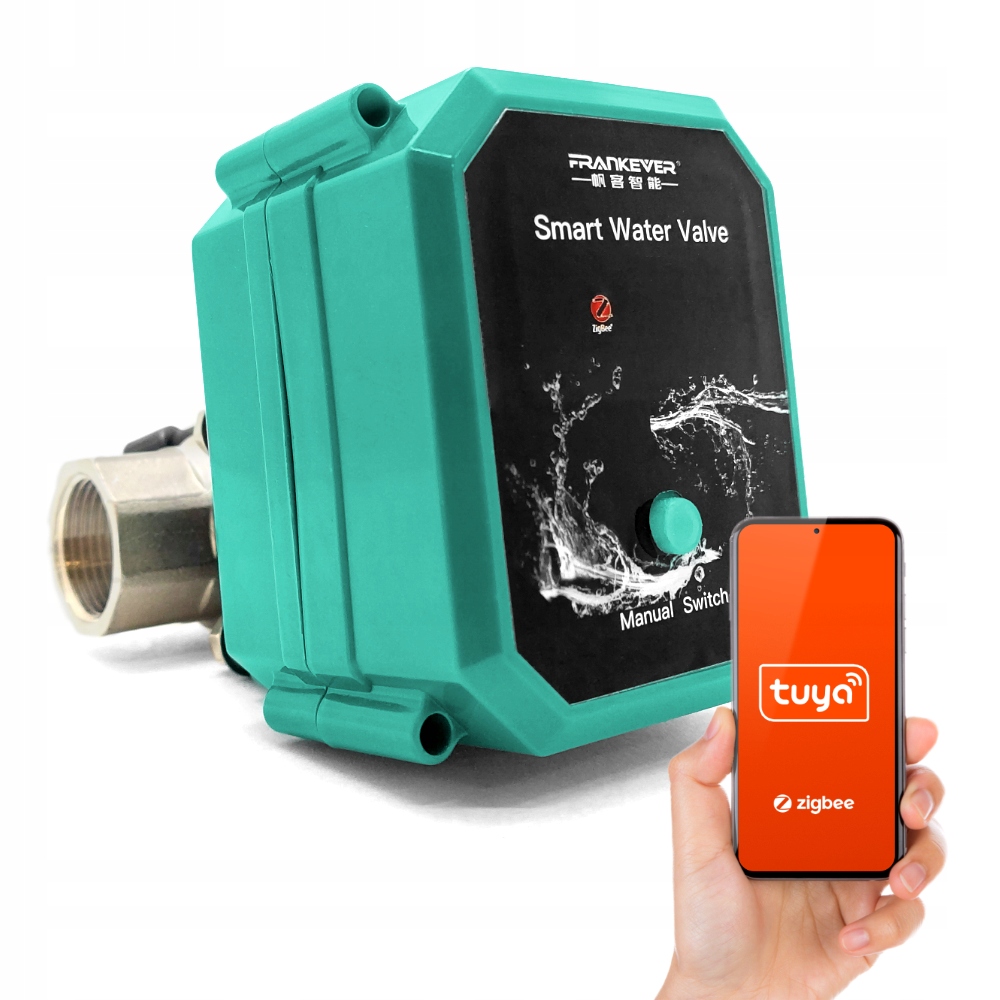 Automatický Kulový Kohout Regulátor průtoku vody Trubka DN15 Tuya Zigbee
