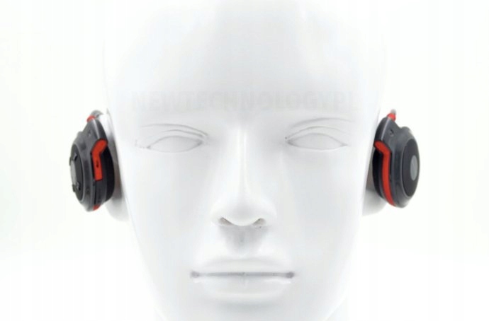 SŁUCHAWKI BIEGANIA BLUETOOTH SPORTOWE RADIO FM SD Kolor dominujący czarny