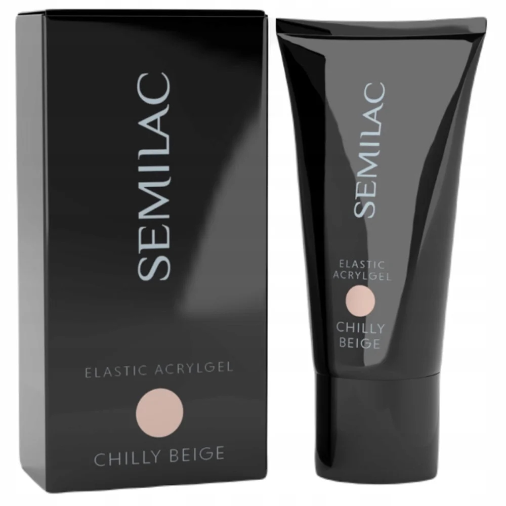 Semilac Elastický akrylový gel na prodlužování Chilly Beige