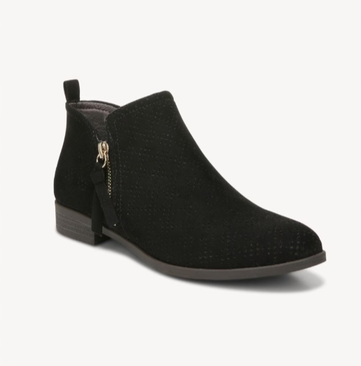 Dr Scholl's Dámské Kotníkové Boty Černé Se Zipem 36,5 Ž5C