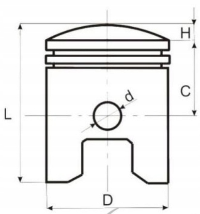 KPL. TŁOK + PIERŚCIENIE 71MM Quad Bashan BS 250S-5 Numer katalogowy części KPL. TŁOK + PIERŚCIENIE 71MM Quad Bashan BS 250S-5
