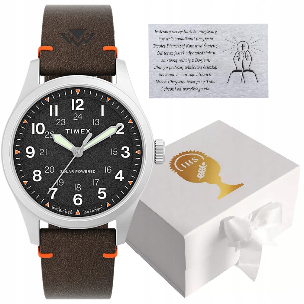 Pánské Hodinky Timex TW2V64200-KOMSW hnědé