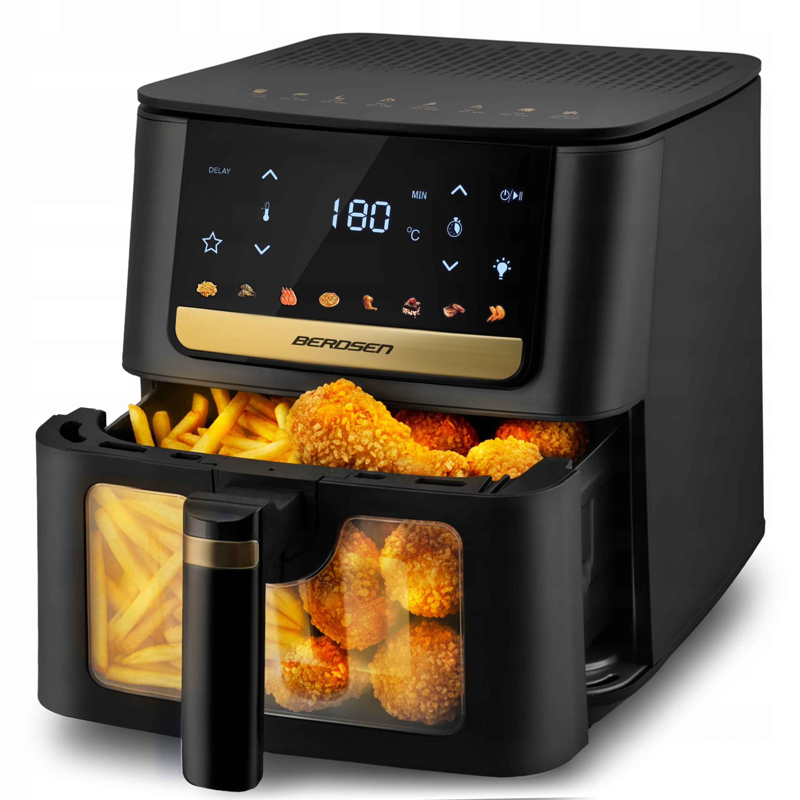 Frytkownica Beztłuszczowa Air Fryer Frytownica 6,5L Berdsen 1700W