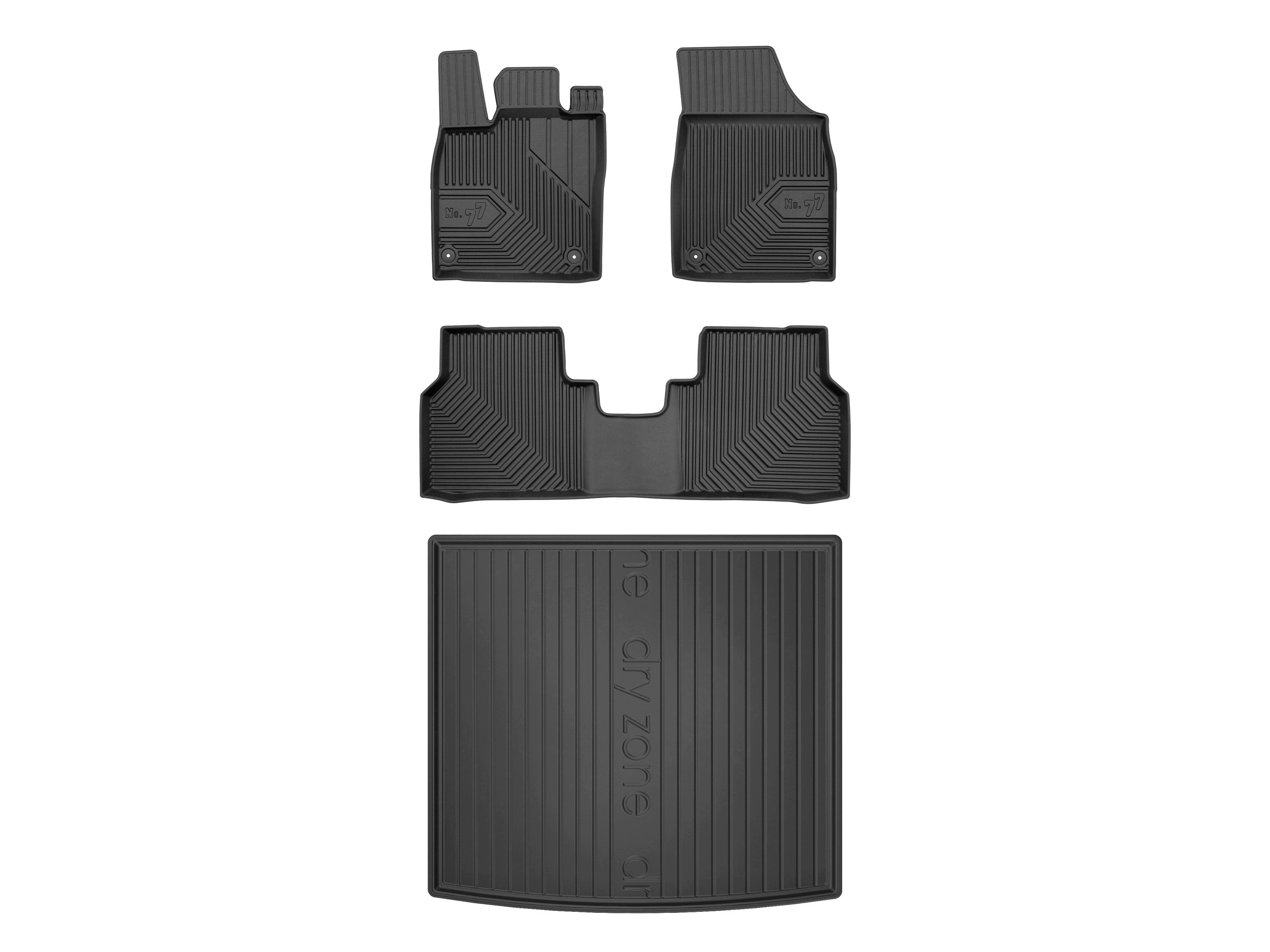 3D koberčeky rohož DryZone pre: Volkswagen ID.5 2022- Suv 4 kusy