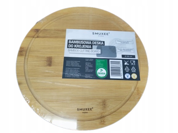 SMUKEE DESKA BAMBUSOWA Z ROWKIEM OKRĄGŁA