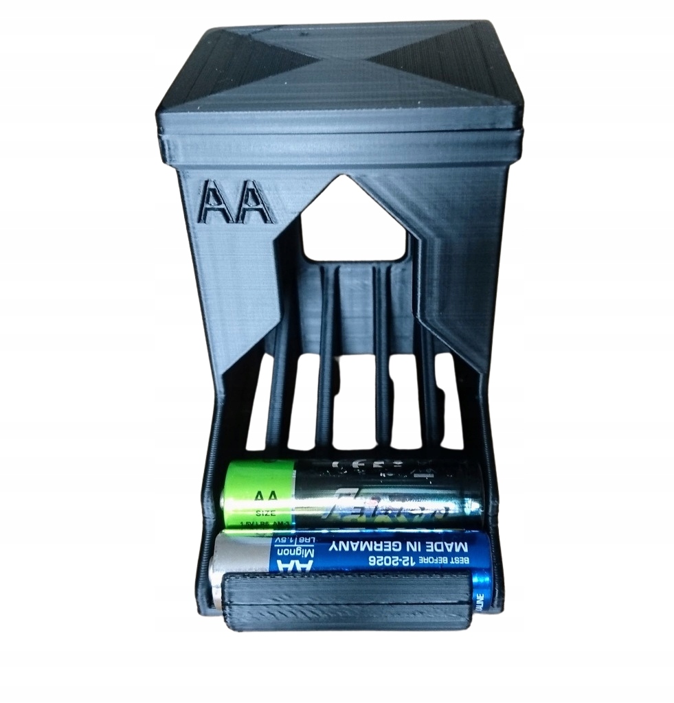 Organizer Na Baterie Komplet Aa Akumulatorki Pudełko Paluszki Eko