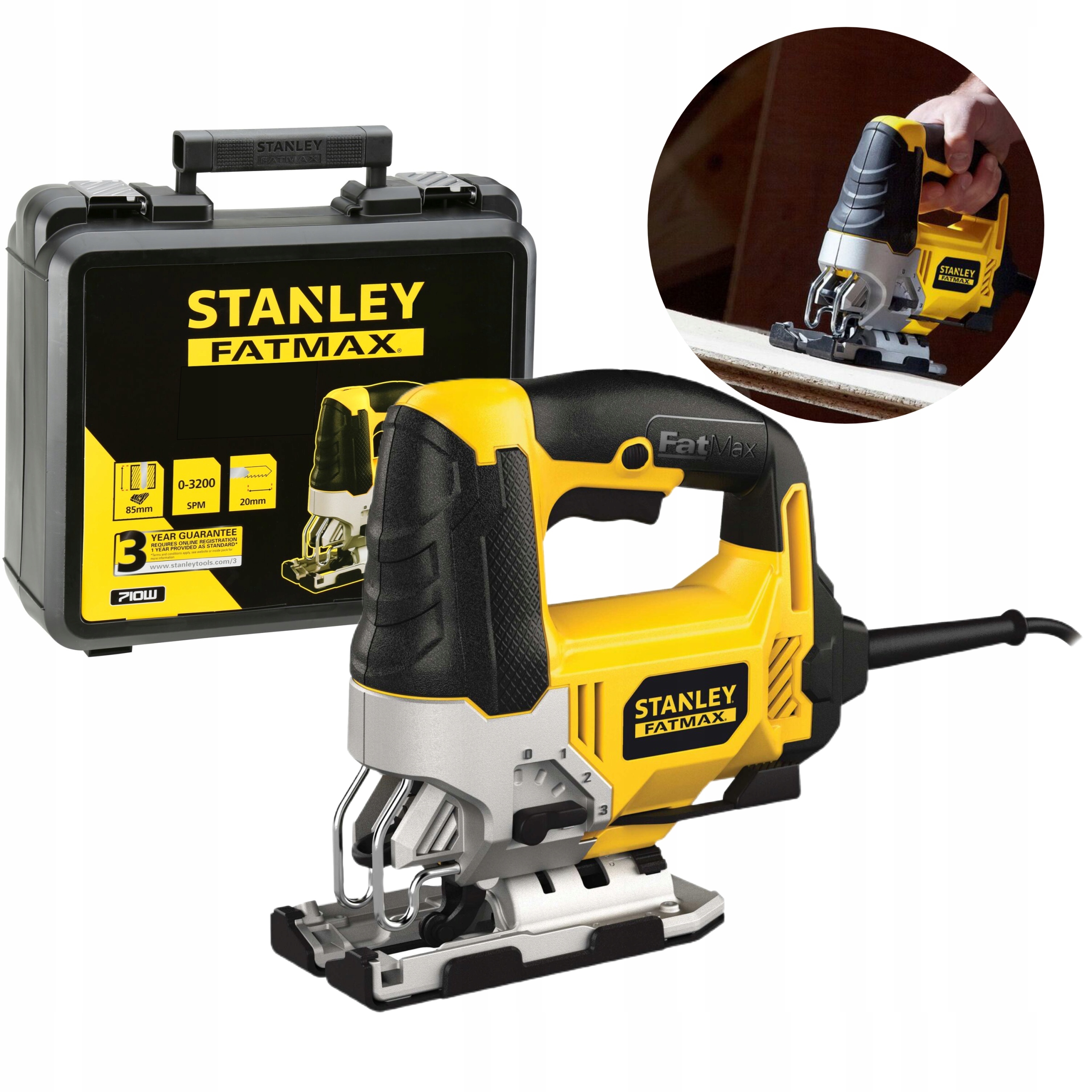 Stanley FME340K Elektrická Pila Fatmax 710W Kufr Typ U, T