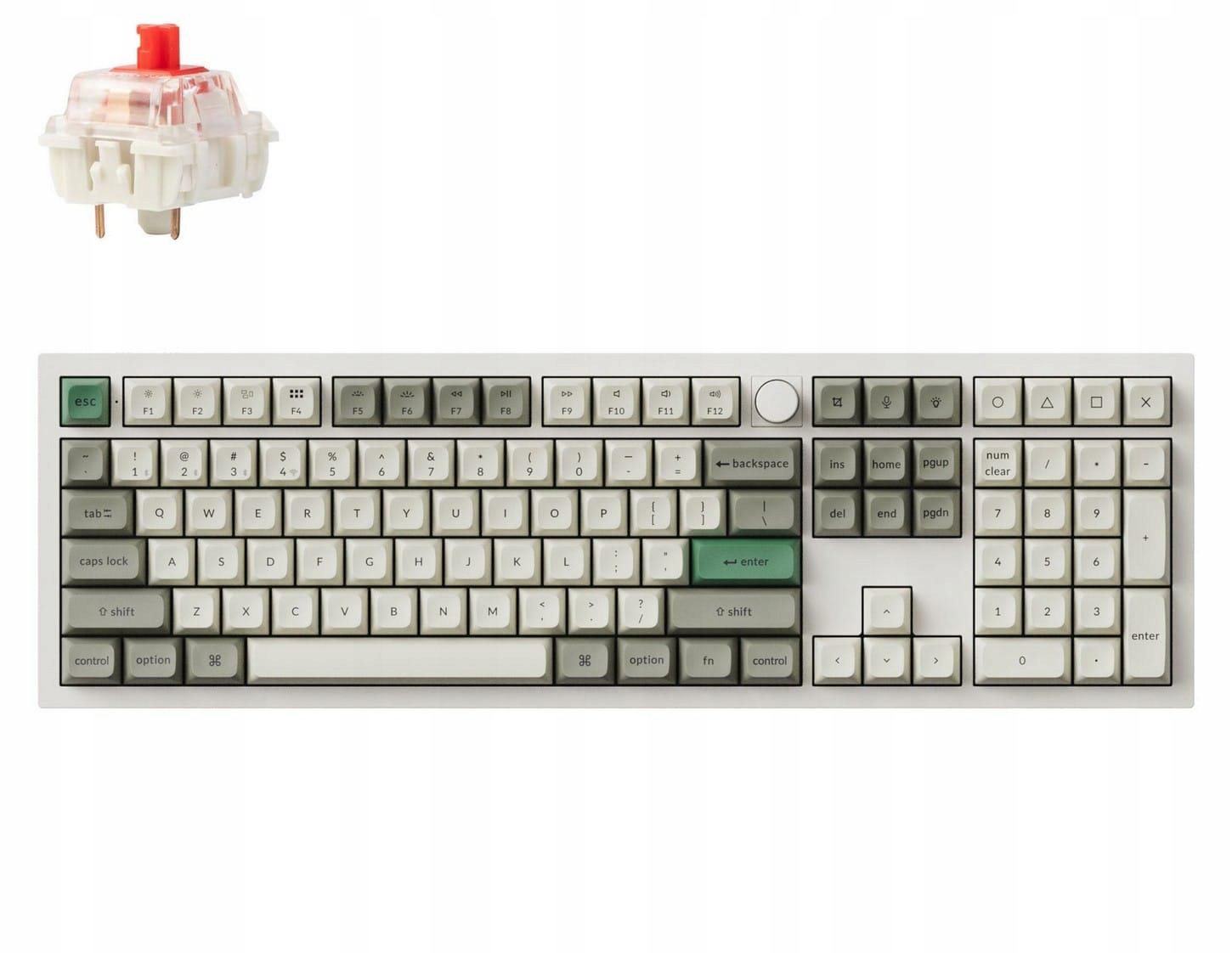 Keychron Q6H-P1 Full Size Magnetic Shell White