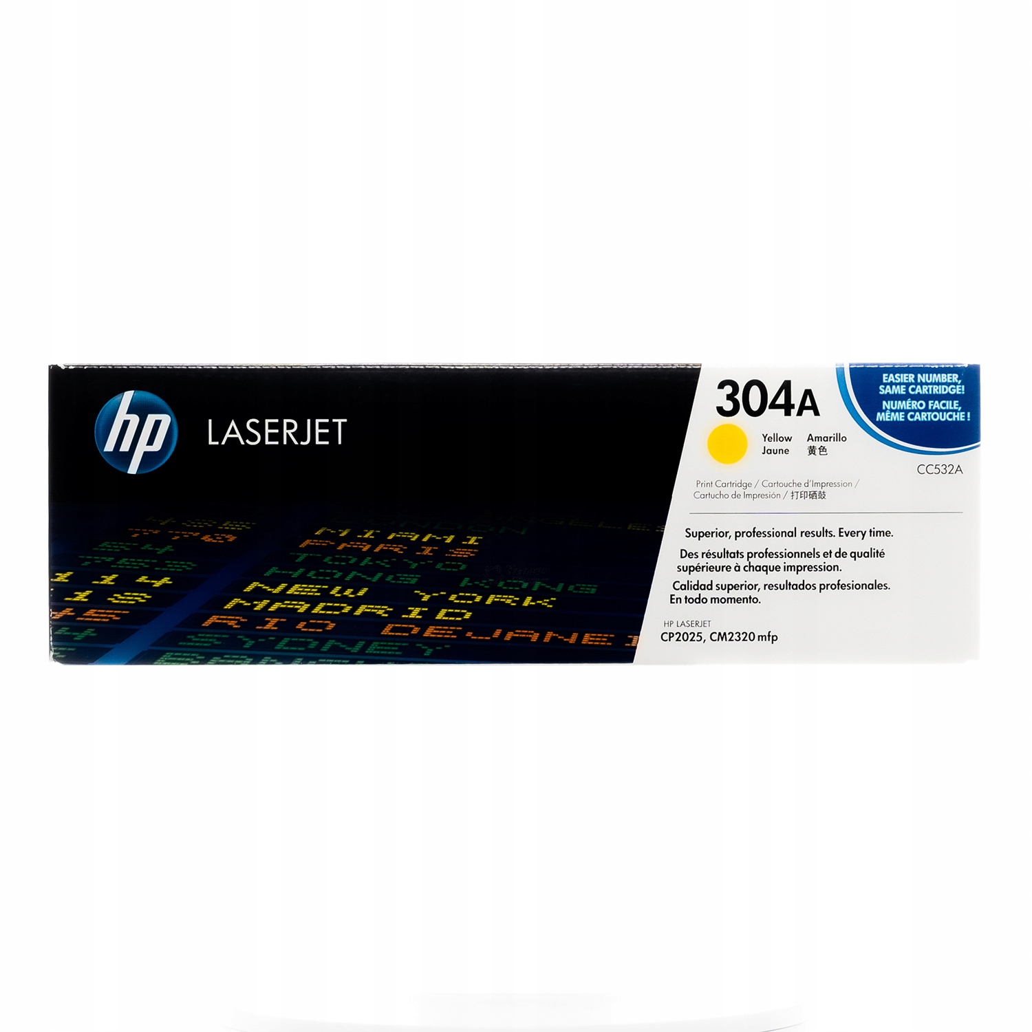 toner Hp 304A CC532A, żółty (yellow) fabrycznie zapakowany