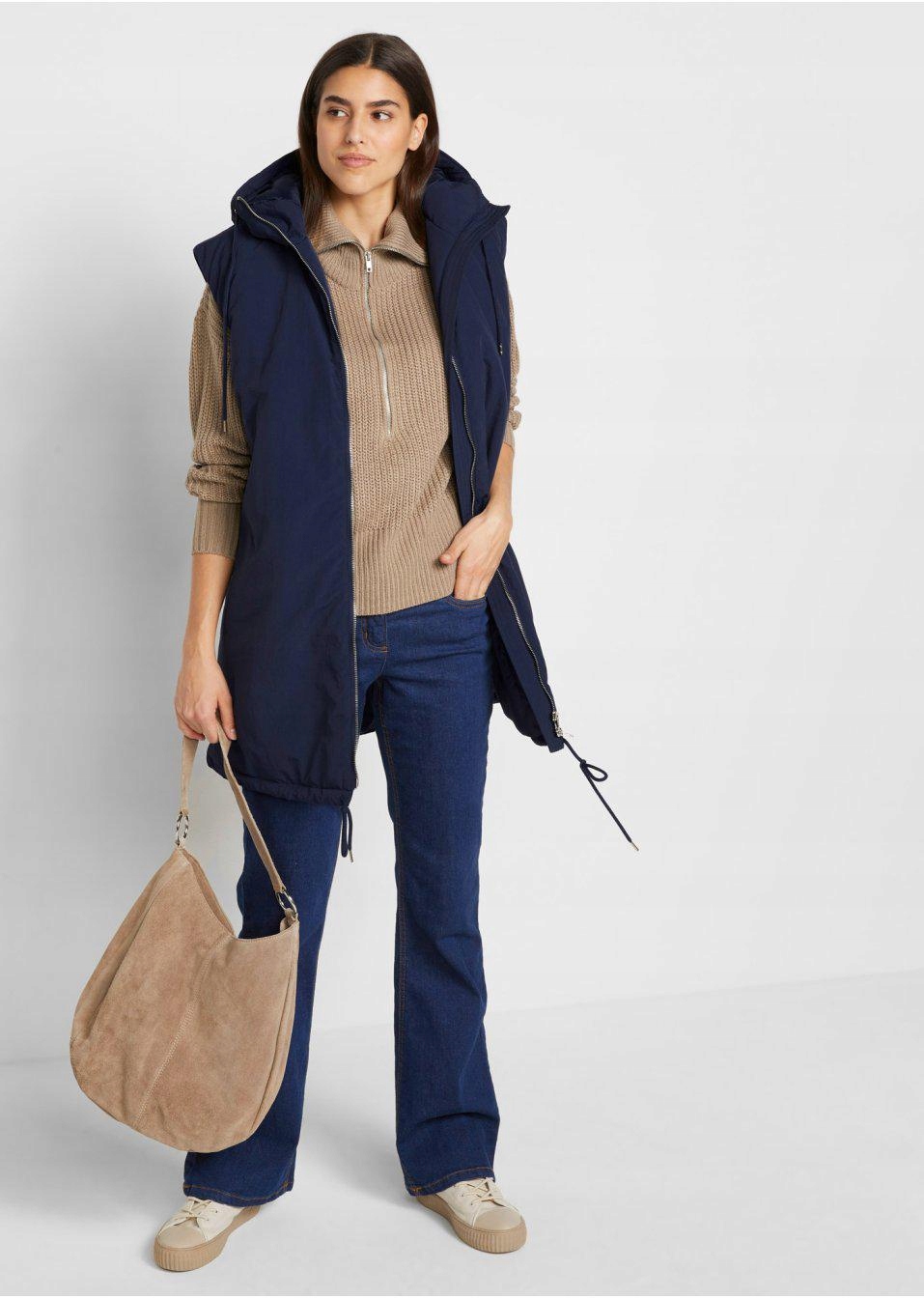 WIOSNA GRANATOWA KAMIZELKA Z KAPTUREM 42 XL Rodzaj inna