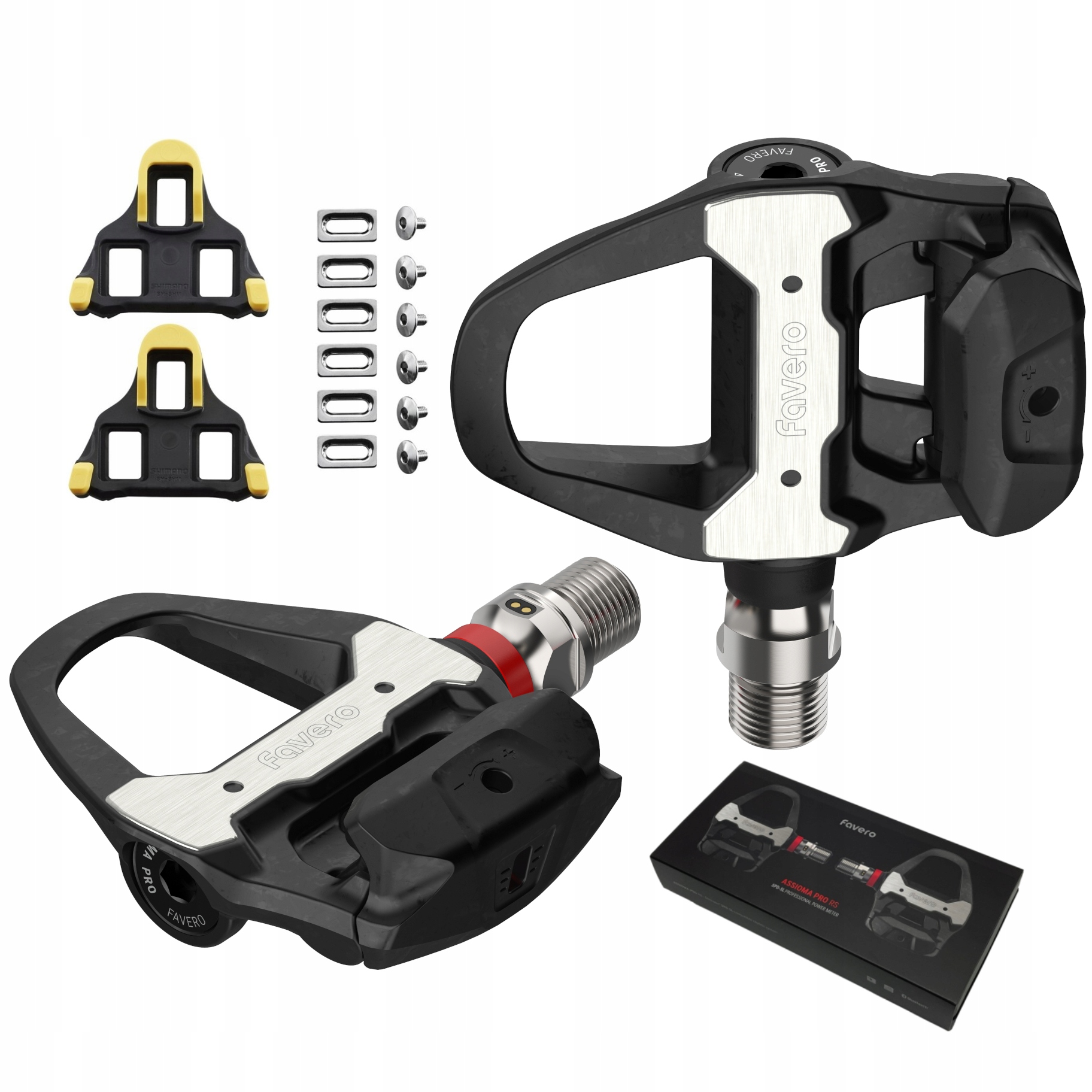 Pedały Rowerowe Favero Pro RS-1 Z Pomiarem Mocy Jednostronnym Szosowe Bloki