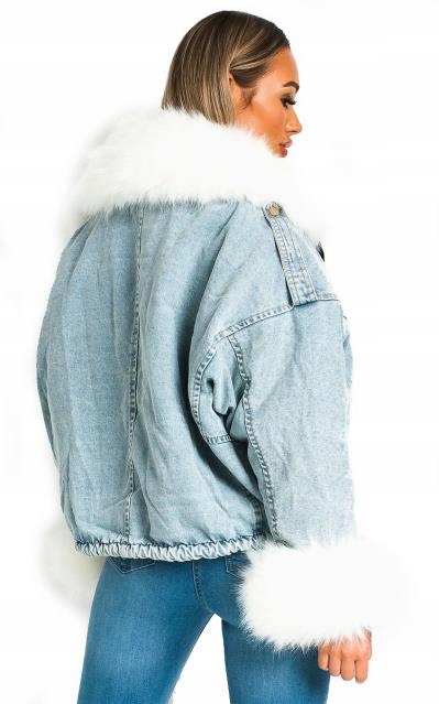 

Kurtka Jeansowa Z Futerkiem Katana Futerko Miś S