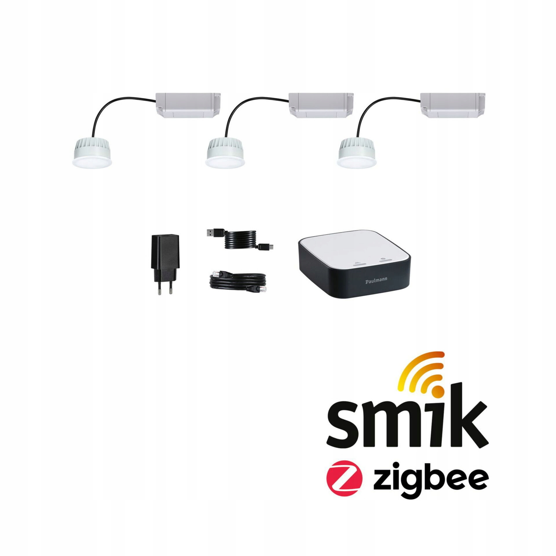 Štartovacia sada Paulmann Smart Home smik Gateway 3x Led Rgbw Zigbee