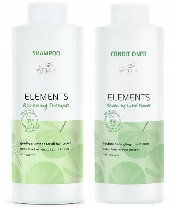 

Wella Szampon Odżywka Elements 1000 ml x2 Zestaw