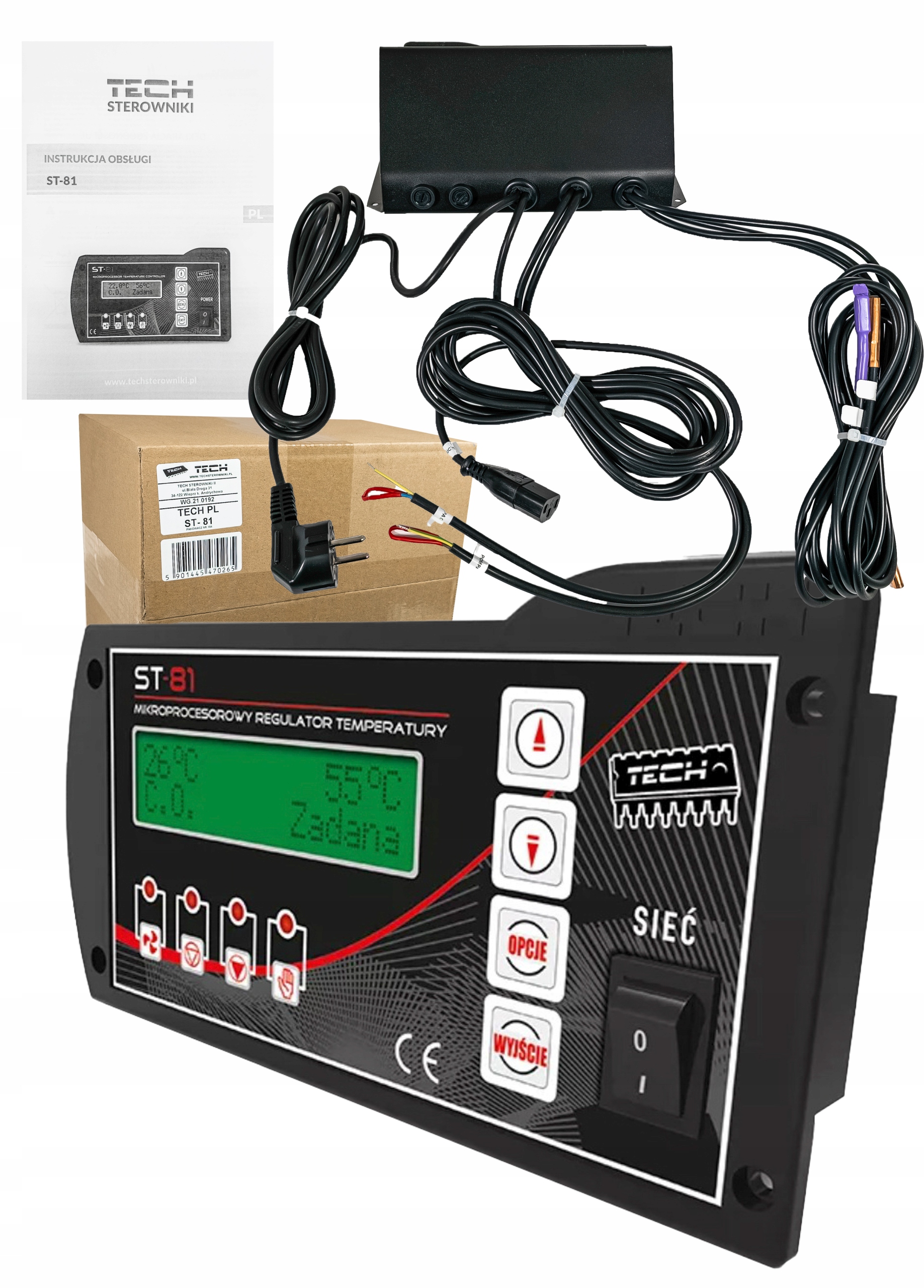 ST様1点 Tech sterownik kotła zasypowego, czarny ST-81 • Cena, Opinie - Allegro