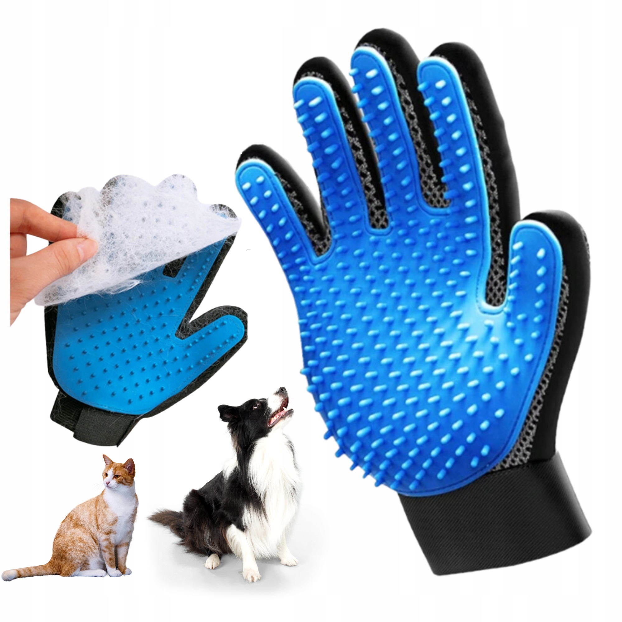 

Rękawica Szczotka Do Czesania Sierści Psa Kota Moc