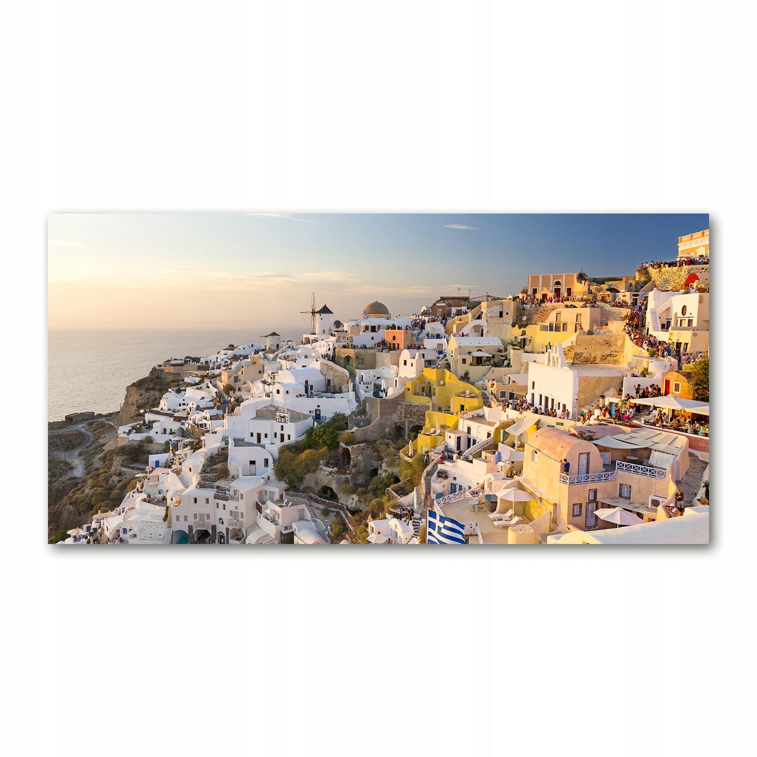 

Foto obraz szkło akryl Santorini Grecja 120X60 cm