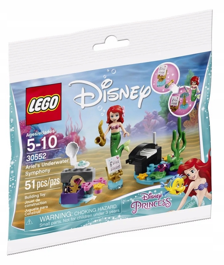 LEGO DISNEY PODWODNA SYMFONIA ARIEL POLYBAG 30552