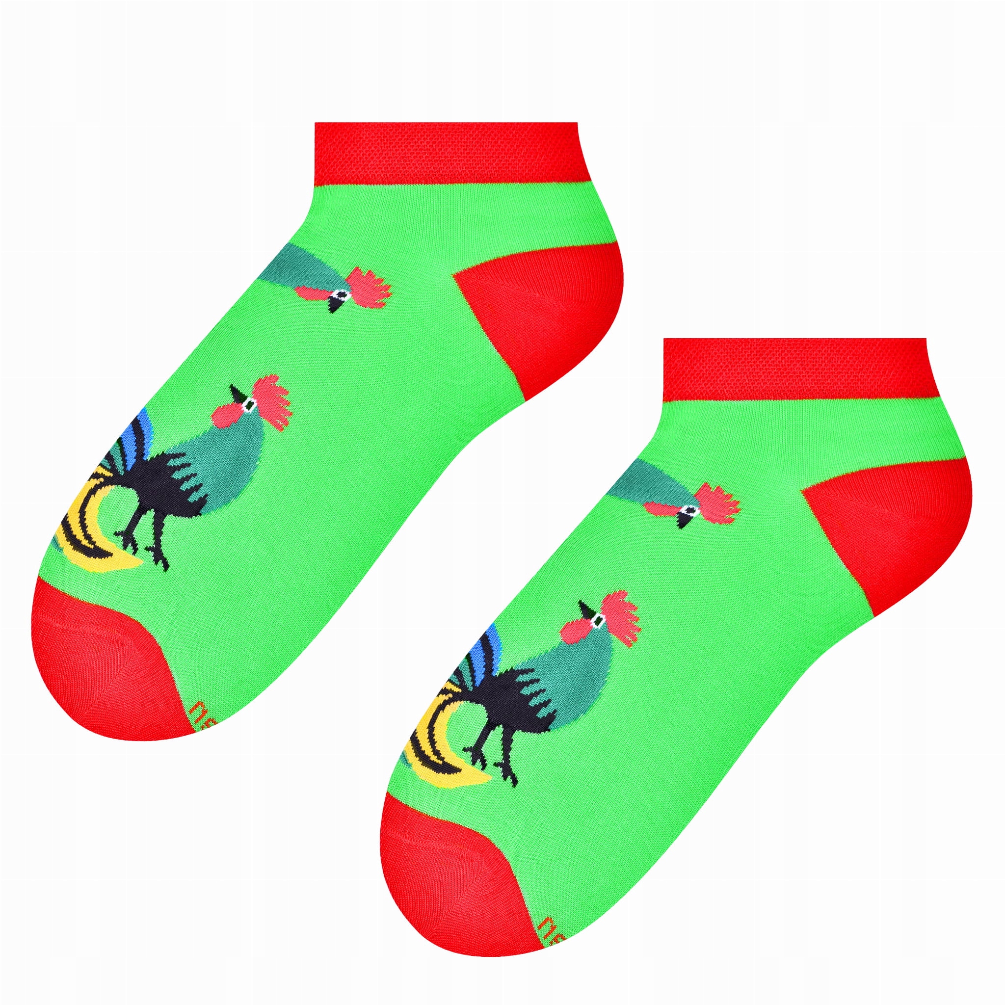 

Stopki folk - kogut łowicki - zielone tło - 38-40