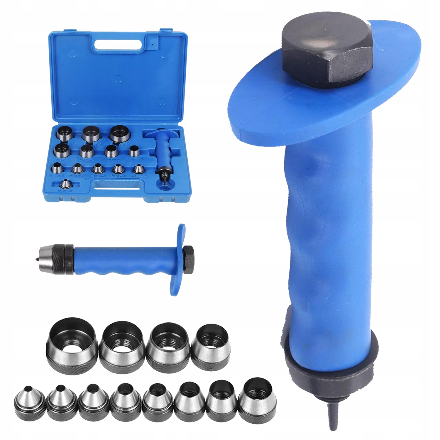 Sada 14KS Děrovač Vyřezávač Otvorů Pro Kůži 5 35MM Hlavic