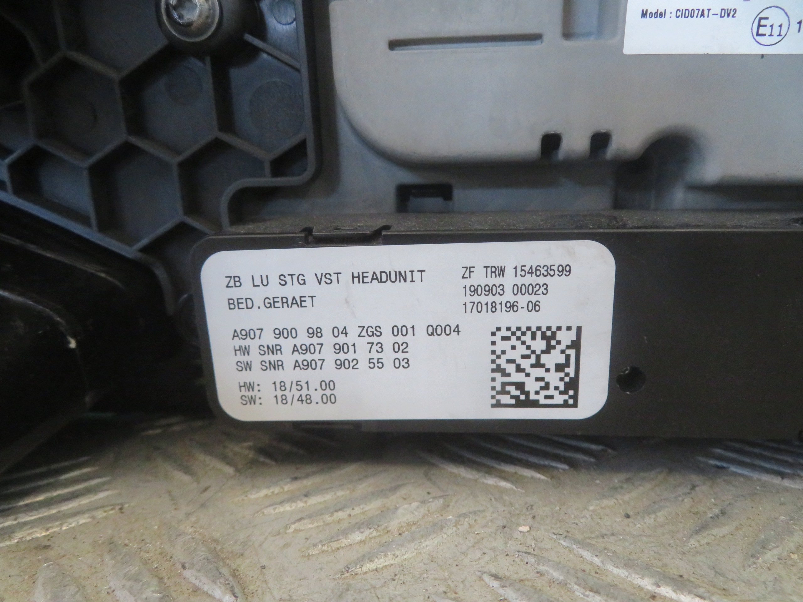 RÁM PANEL RADIA klimatizaci MERCEDES SPRINTER 19R A9079001703