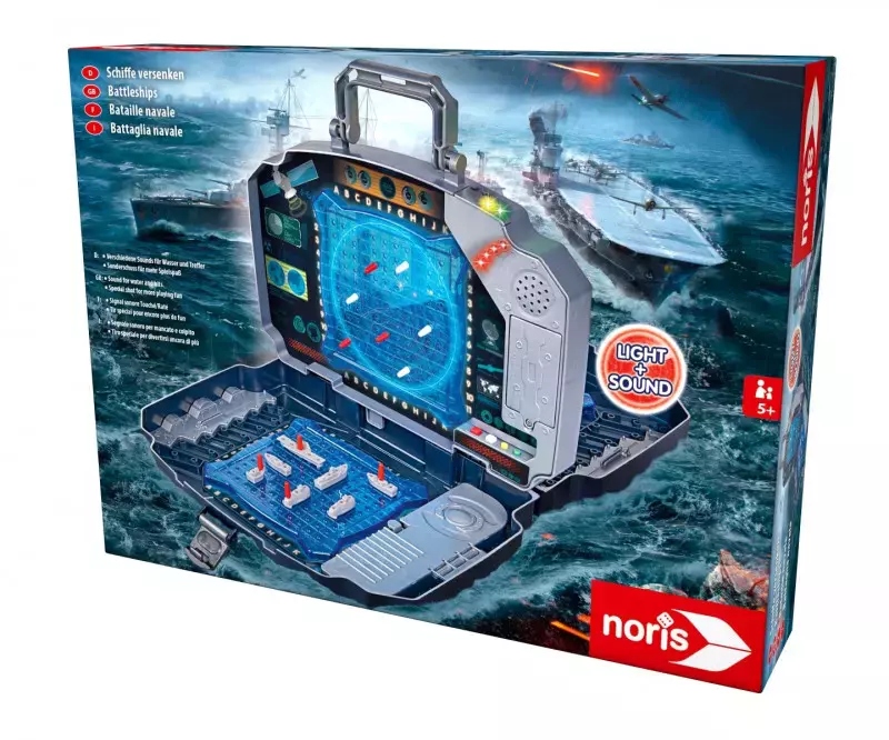 Gra w okręty ze światłem i dźwiękiem przenośna