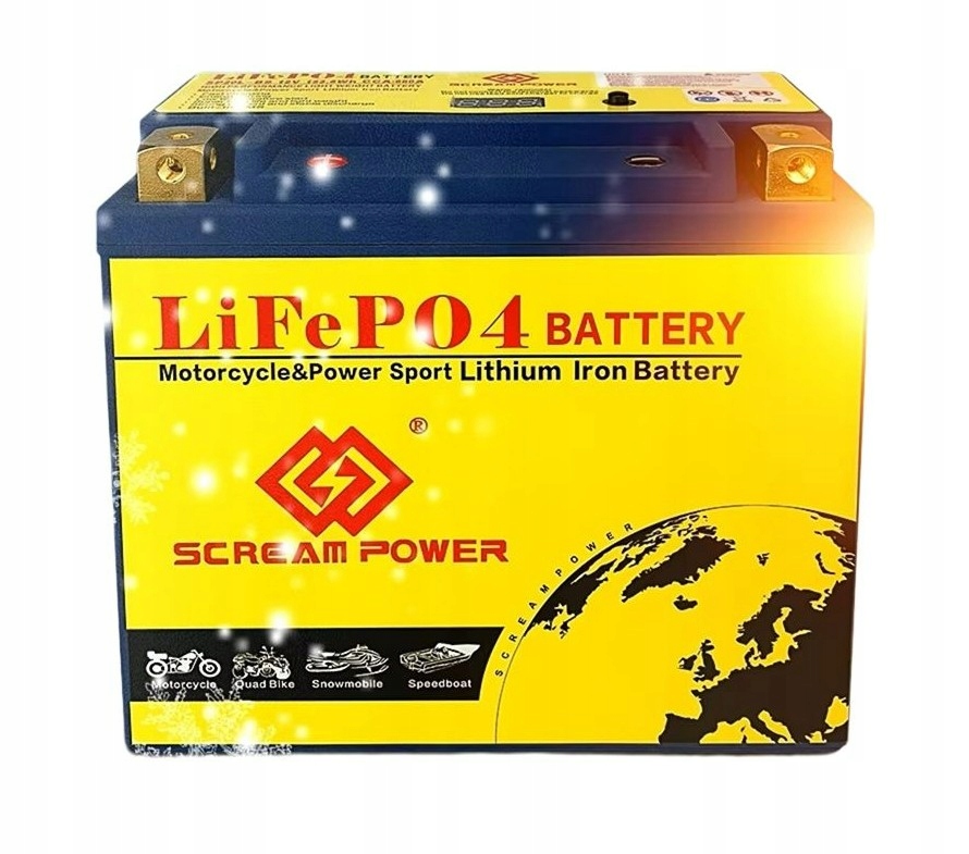 Akumulator Litowo-żelazowy rozruchowy motocyklowy LiFePO4 8 Ah 580 A
