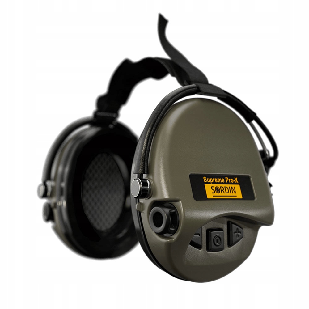 Sordin Aktywne ochronniki słuchu Supreme Pro-X Nakarkowe Zielone